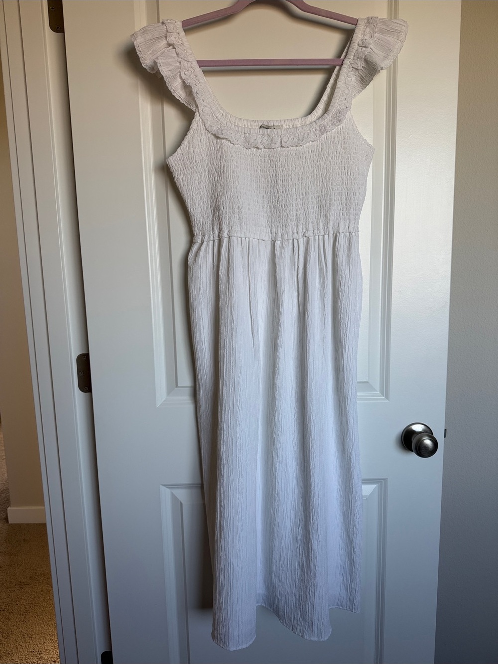 American Eagle Outfitters White Midi Dress